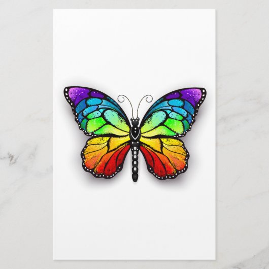 Papeterie Monarque papillon arc-en-ciel (Devant)