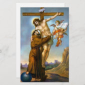 Papeterie Monde croisé d'anges de St Francis Jésus (Devant / Derrière)