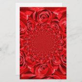 Papeterie Monde de couleur rose : Imaginaire floral (Devant / Derrière)