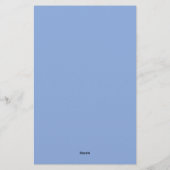 Papeterie Monogram Lemon Crest, Blue and White Custom (Dos)