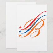 Papeterie monogramme (Devant / Derrière)