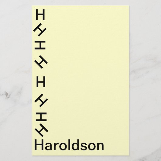 Papeterie - Monogramme à tambour (Nom) (Devant)