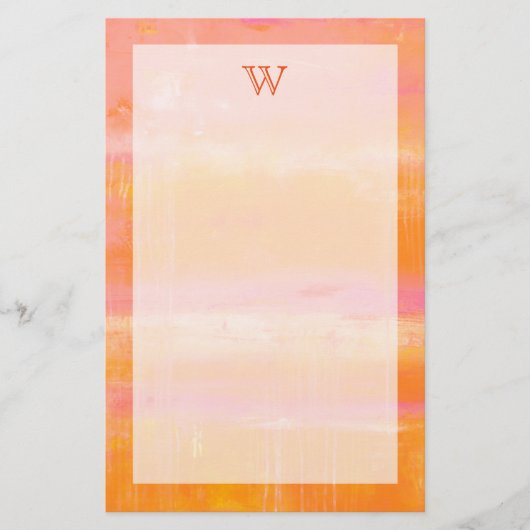 Papeterie Monogramme| Ciel des Caraïbes (Devant)