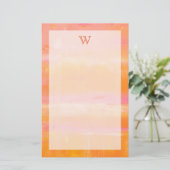 Papeterie Monogramme| Ciel des Caraïbes (Debout devant)