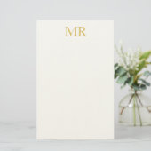 Papeterie Monogramme Classique Professionnel Minimaliste Sim (Debout devant)