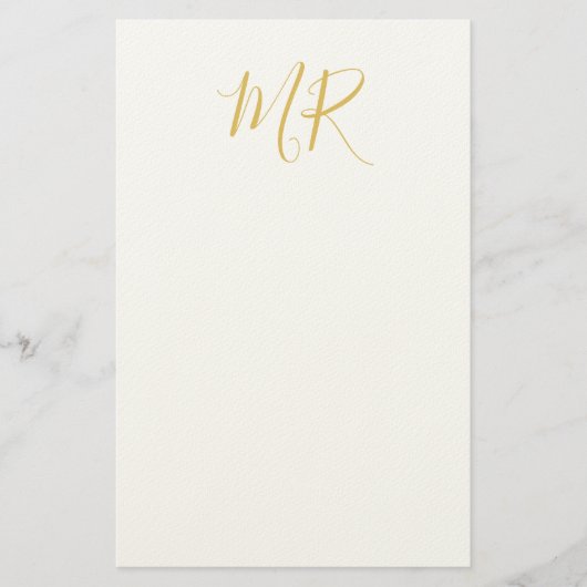 Papeterie Monogramme Classique Professionnel Minimaliste Sim (Devant)