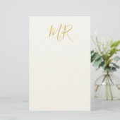 Papeterie Monogramme Classique Professionnel Minimaliste Sim (Debout devant)