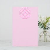 Papeterie Monogramme Cool, Style de Logo Hip | Rose & Magent (Debout devant)