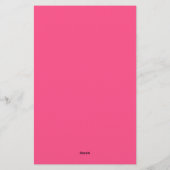 Papeterie Monogramme Crest citron, rose et orange personnali (Dos)