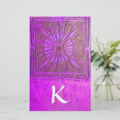 Papeterie MONOGRAMME DE L'ÉTOILE DU MATIN, violet violet bla (Debout devant)