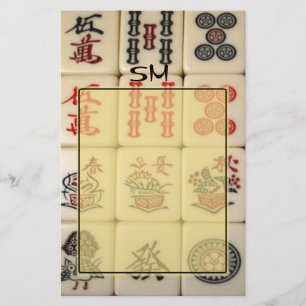 Papeterie Monogramme de Mahjong