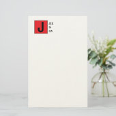 Papeterie Monogramme de nom professionnel élégant moderne (Debout devant)