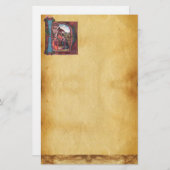 Papeterie MONogramme DE PARCHEMENT DE NATIVITÉ (Devant / Derrière)