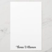 Papeterie Monogramme de script élégant (Devant)