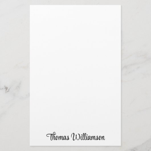 Papeterie Monogramme de script élégant (Devant)