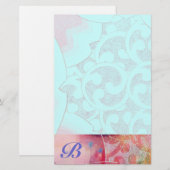 Papeterie Monogramme des VAGUES (Devant / Derrière)