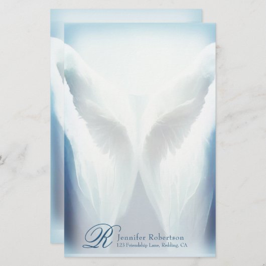 Papeterie Monogramme en verre tendu (Devant / Derrière)