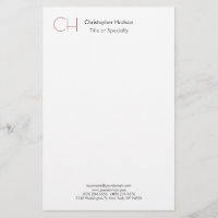 Monogramme Initial Moderne Minimaliste Simple