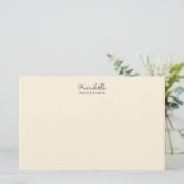 Papeterie Monogramme minimaliste moderne et élégant (Debout devant)