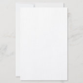 Papeterie Monogramme Moderne Or Rose Blanc Simple Profession (Dos)