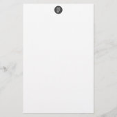 Papeterie Monogramme Moderne Professionnel Initiales Simples (Devant)