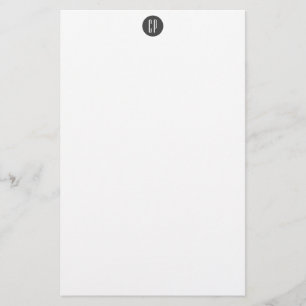 Papeterie Monogramme Moderne Professionnel Initiales Simples