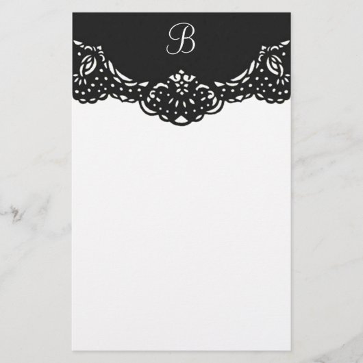 Papeterie Monogramme modulable en continu (Devant)