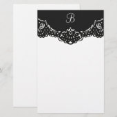 Papeterie Monogramme modulable en continu (Devant / Derrière)