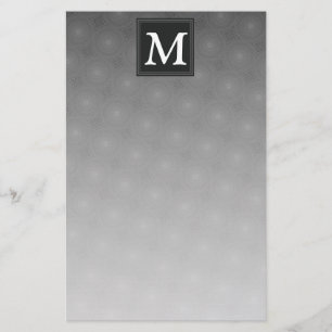 Papeterie Monogramme motif des cercles de charbon