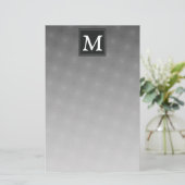Papeterie Monogramme motif des cercles de charbon (Debout devant)