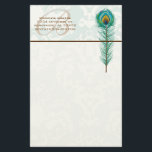 Papeterie Monogramme Peacock Feather Stationery<br><div class="desc">Papier à lettres Monogram - Vous choisissez la couleur du papier dans des couleurs infinies il suffit d'entrer votre code hexadécimal rgb pour votre couleur personnalisée.</div>