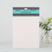 Papeterie Monogramme personnalisable fixe (Debout devant)