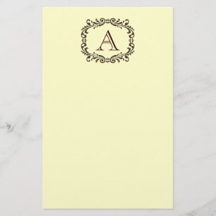 Papeterie Monogramme personnalisable fixe