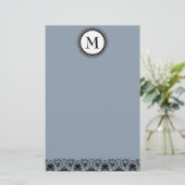 Papeterie Monogramme personnalisable stationnaire (Debout devant)