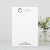 Papeterie Monogramme professionnel moderne (Debout devant)