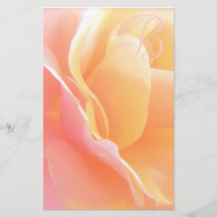 Papeterie Monogramme rose stationnaire