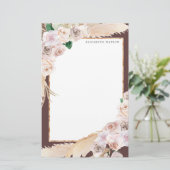 Papeterie Monogramme tropical élégant (Debout devant)