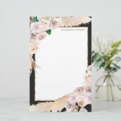 Papeterie Monogramme tropical élégant (Debout devant)