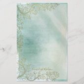 Papeterie Monogramme turquoise (Devant)