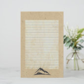 Papeterie Montagne avec rayons solaires (Debout devant)