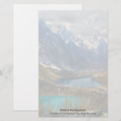 Papeterie Montagnes alpines pittoresques photo (Devant / Derrière)