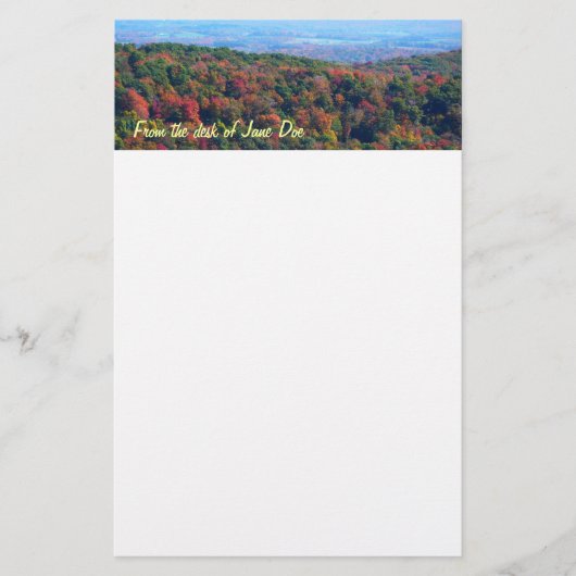 Papeterie Montagnes des Appalaches à l'automne (Devant)