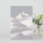 Papeterie Montagnes et collines de neige en hiver (Debout devant)