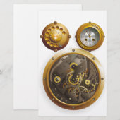 Papeterie Montre Steampunk (Devant / Derrière)