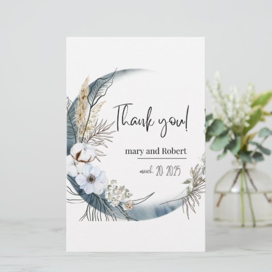 Papeterie Montrer Gratitude et Appréciation avec un Merci (Debout devant)