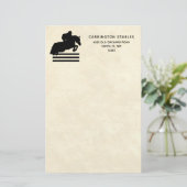 Papeterie Montrer la silhouette du cavalier pour les amateur (Debout devant)