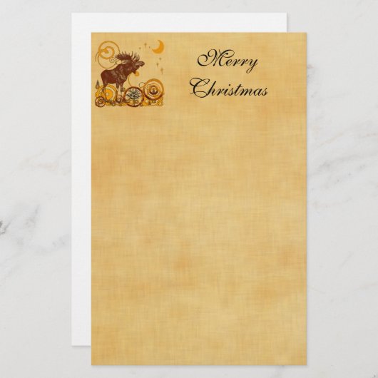 Papeterie Moose Christmas (Devant / Derrière)