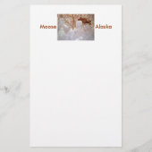 Papeterie Moose in Alaska Stationery (Devant)