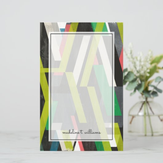 Papeterie Motif à flux de suspension diagonal (Debout devant)