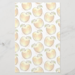 Papeterie Motif à la pomme jaune